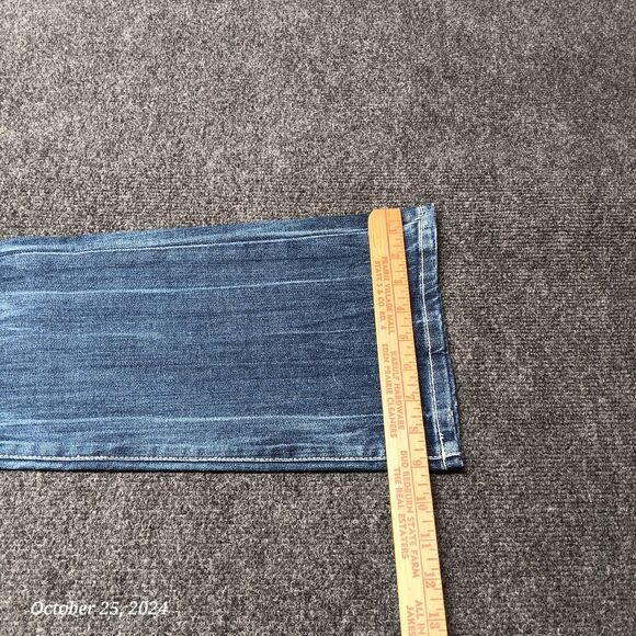 NWT Cello Jeans Women 5 Blue Bootcut Heavy Embellished Stretch Whiskered Pants - Picture 13 of 13